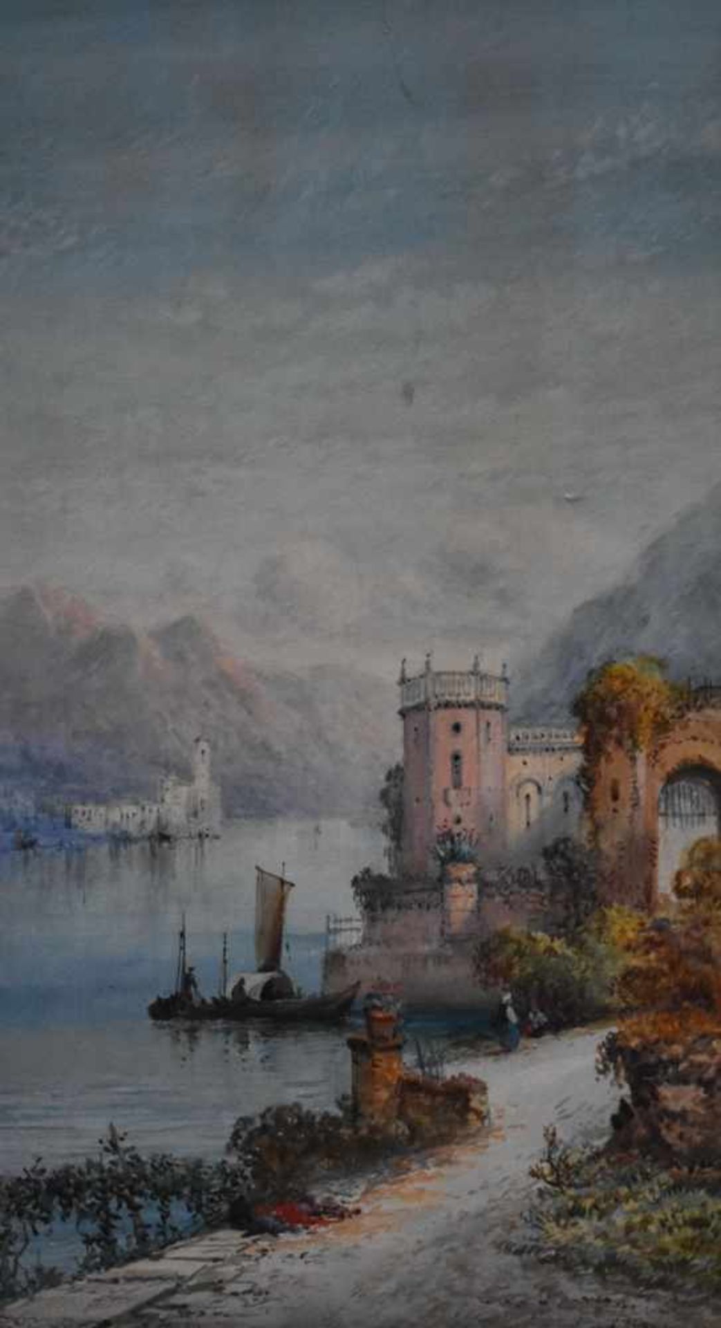 John Saint Edwin (akt. England 1880 - 1920), "Schloss am Gardasee"