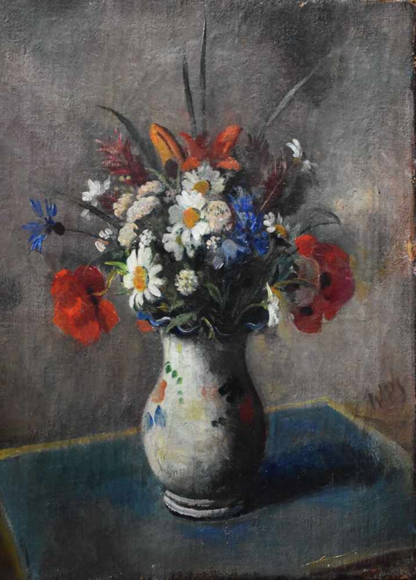 Schmidt, Paul Werner (1888 - 1964 Gotha), "Feldblumen in einer Vase"