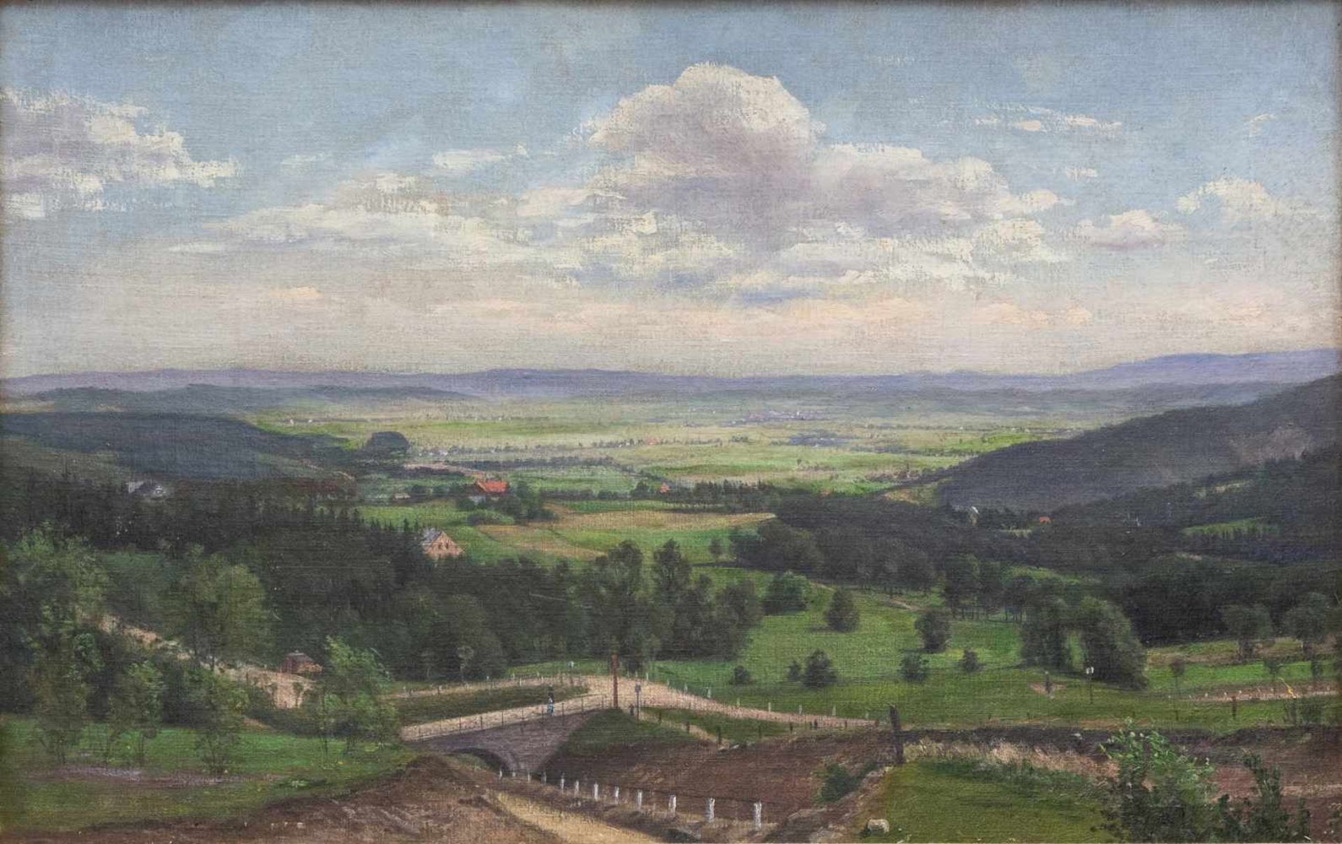 Muttray, Henry (1854 - 1941), "Gebirgsstraße, nähe der Niederschreibetau"