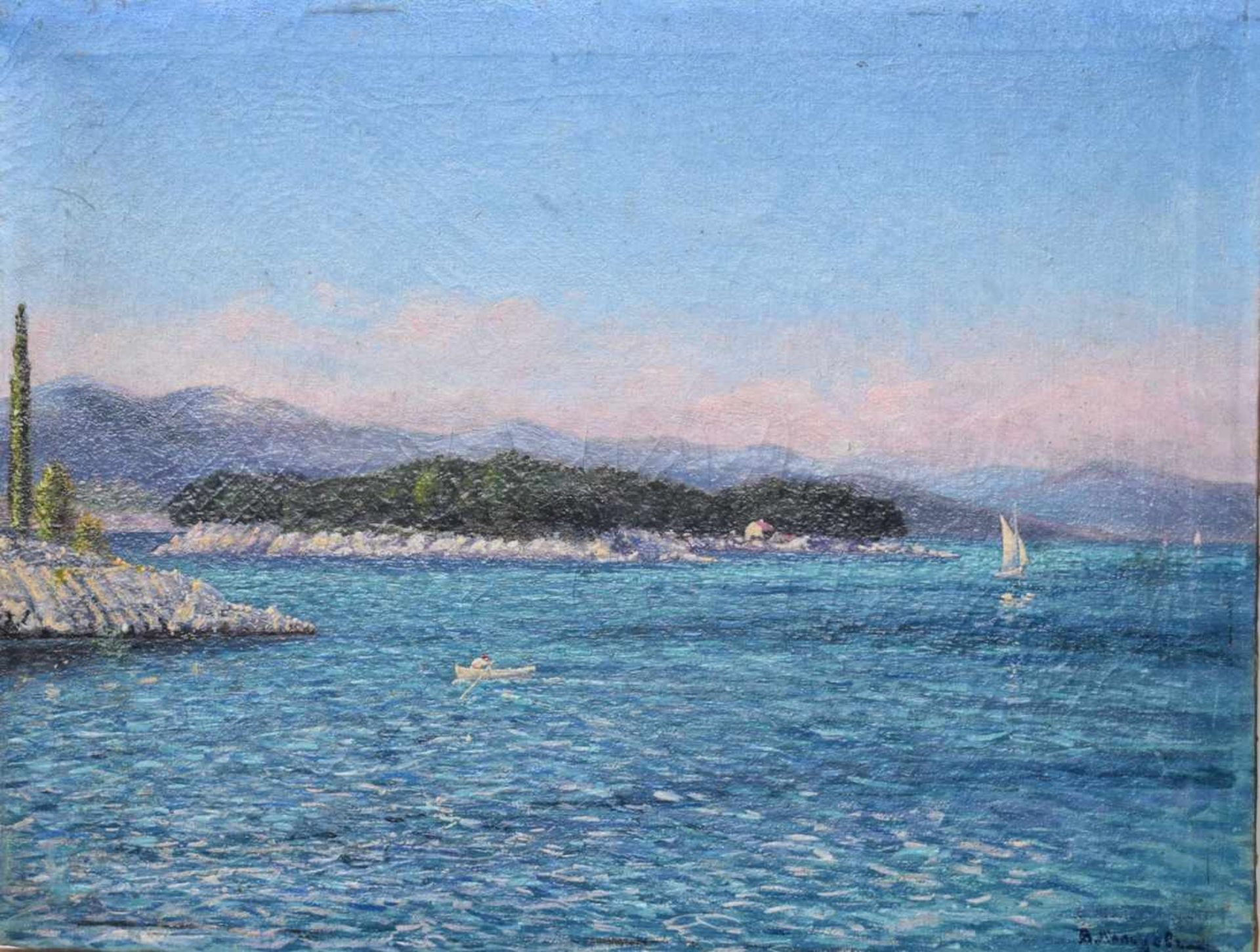 Serbischer Maler um 1888, "Sommer am Meer"