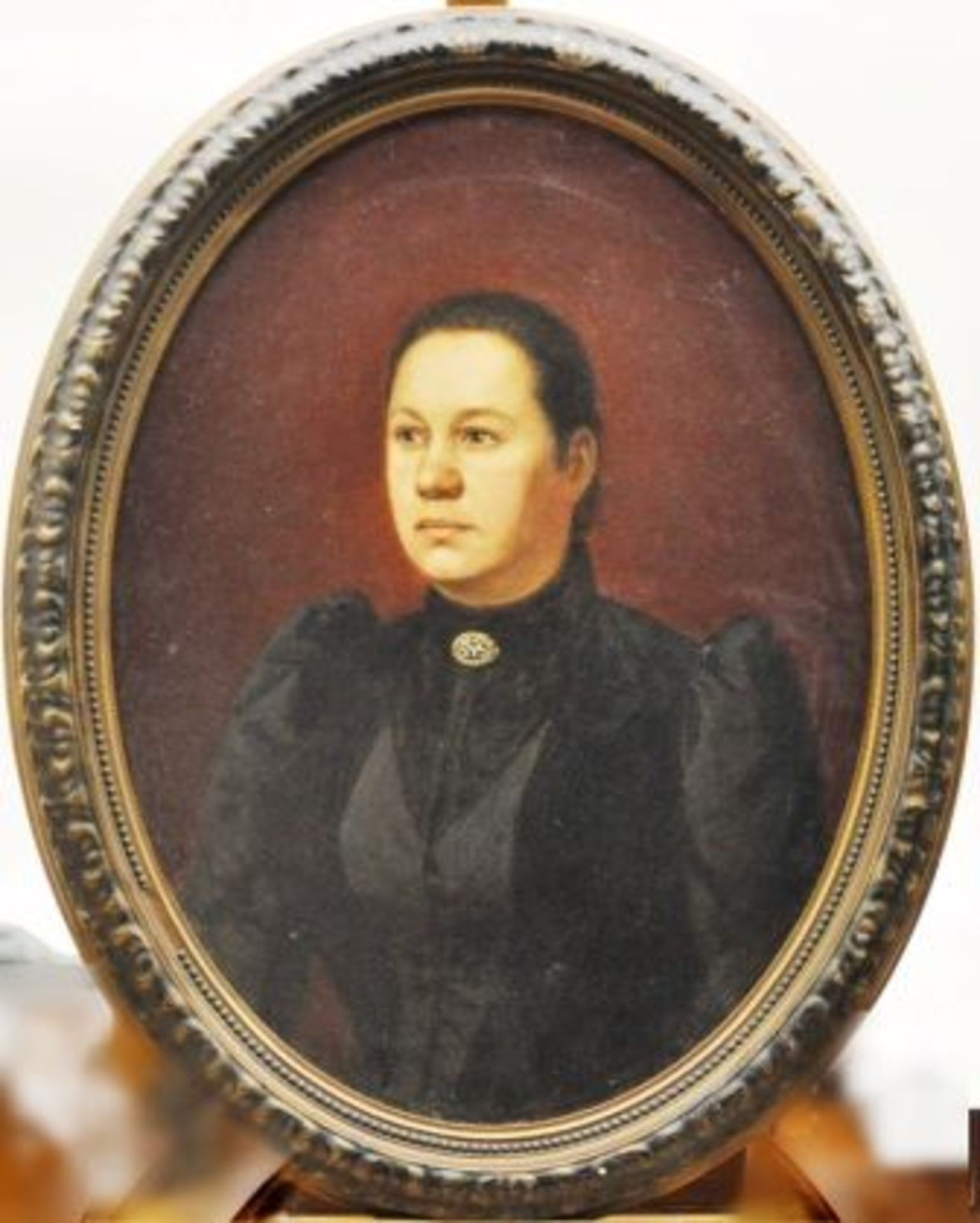 Makovski, Konstantin Egorovic (1839 - 1915), "Frau im schwarzen Kleid" - Bild 3 aus 4
