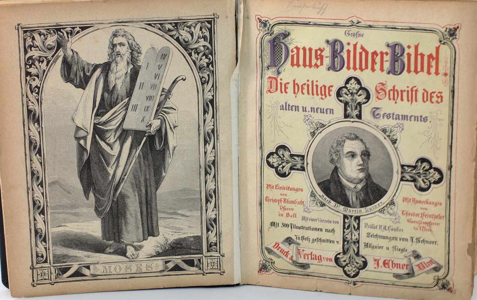 Große Haus-Bilder-Bibel 1873 - Image 2 of 3