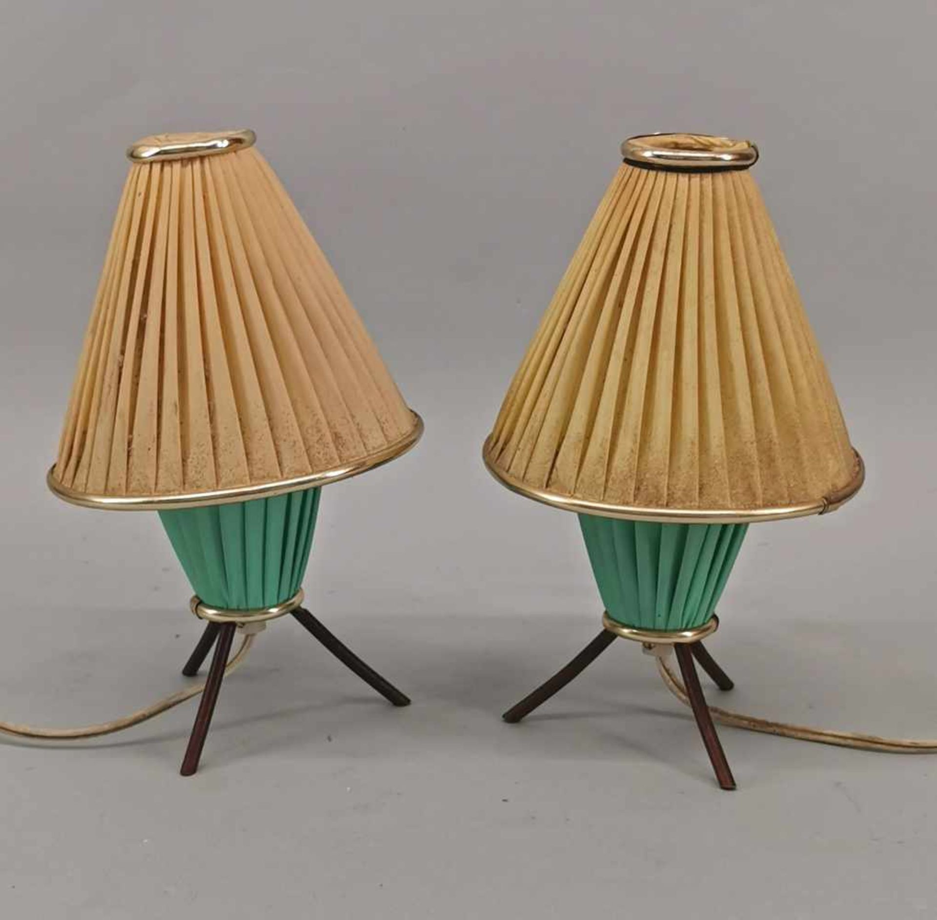 Paar Nachttisch-Lampen 50er Jahre