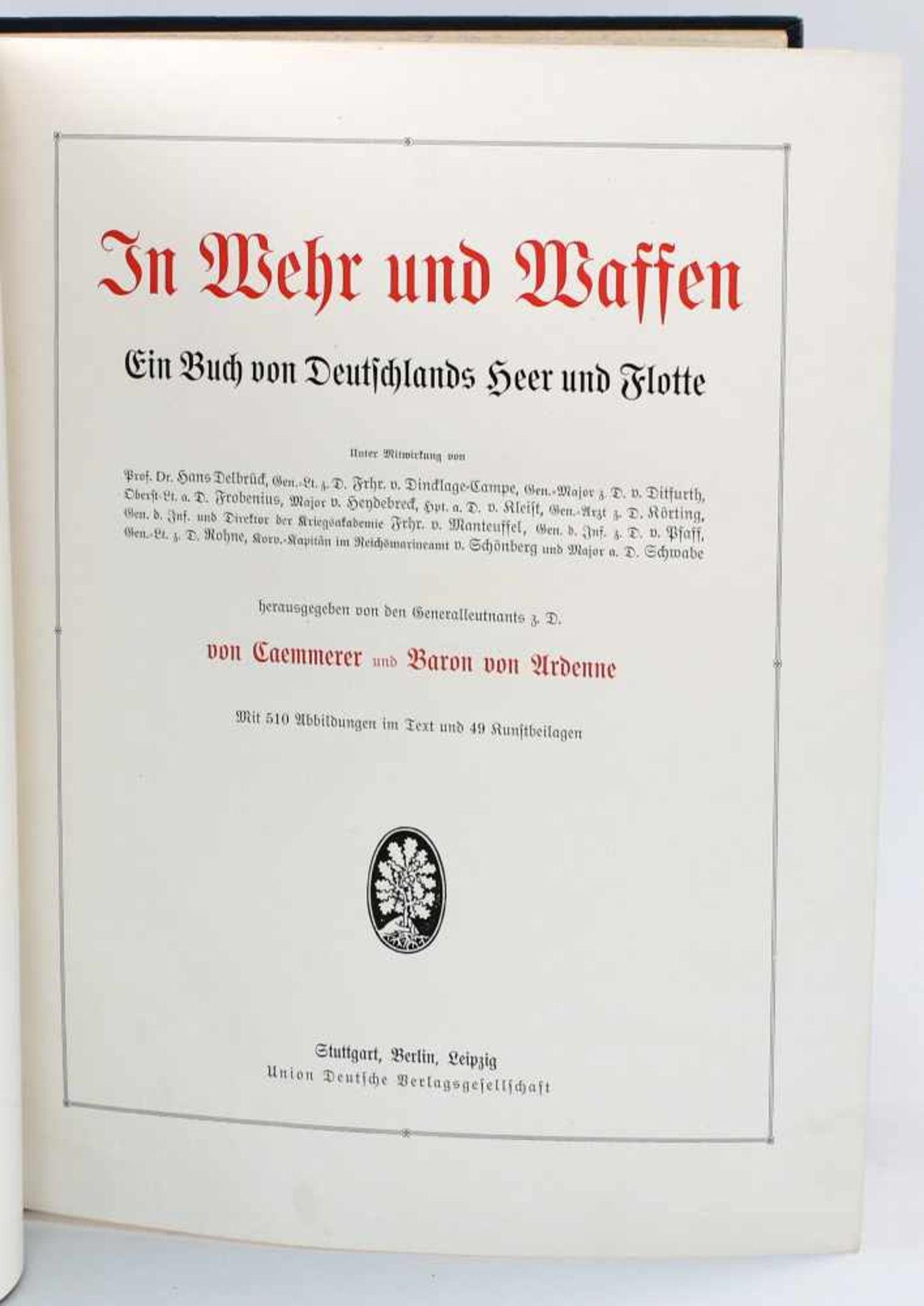 Prachtband In Wehr und Waffen v. 1911 - Bild 2 aus 2