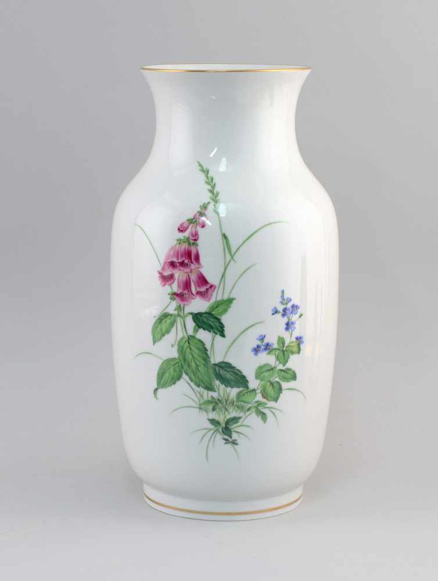 Große Vase Meissen Wiesenblumen