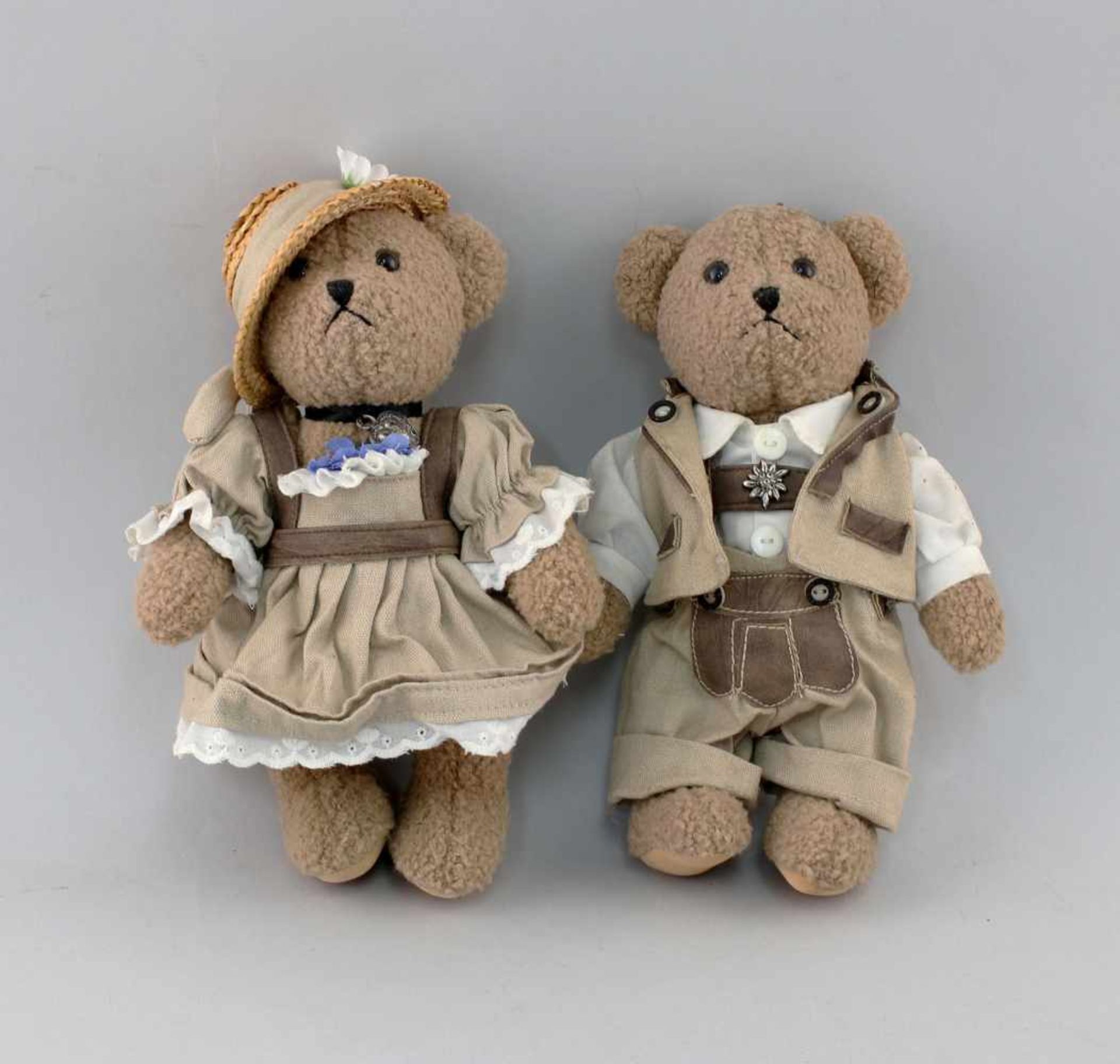 2 Teddys mit Schaukel-Pferd - Image 2 of 4