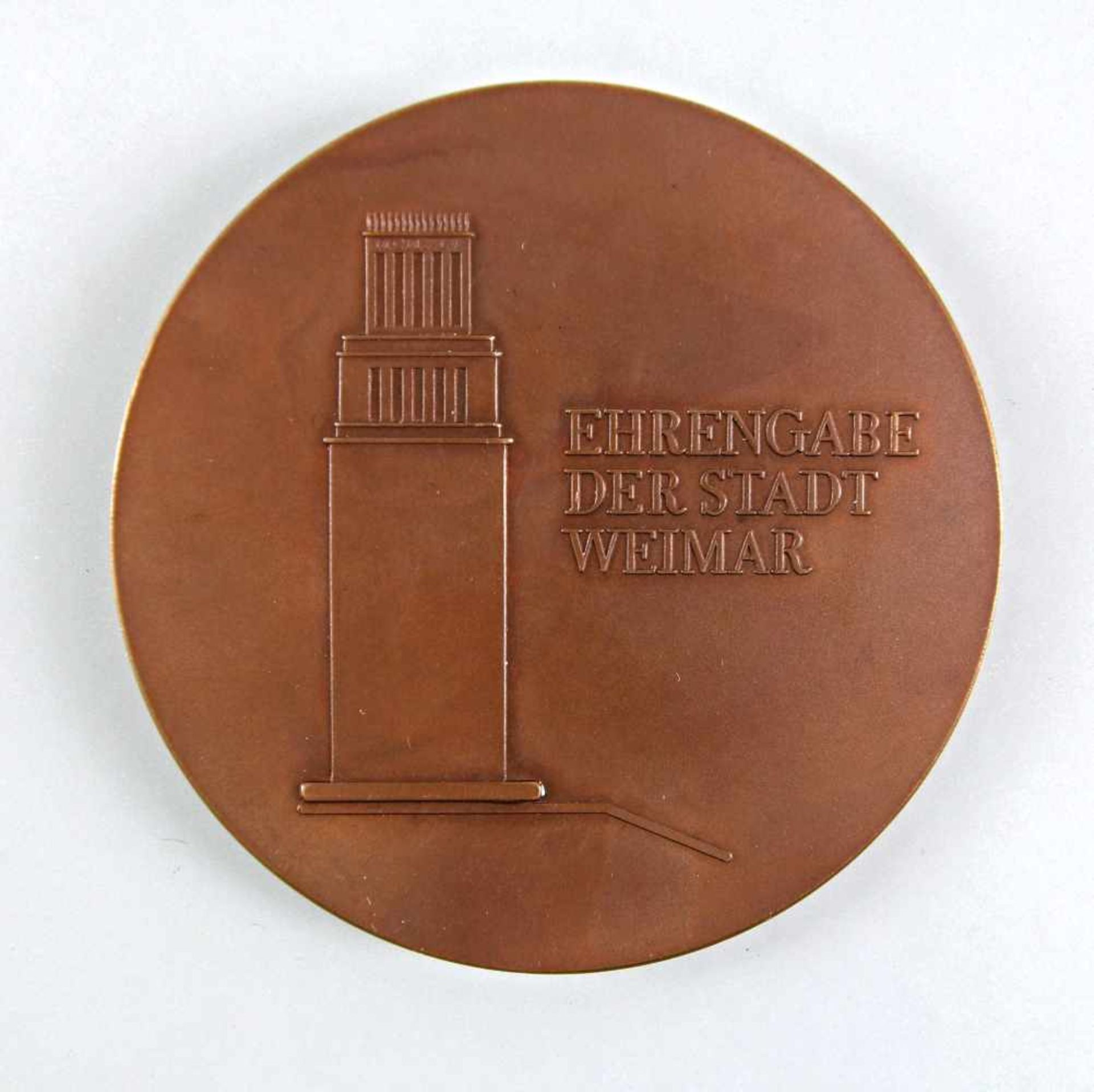 Bronze-Medaille Goethe Schiller Ehrengabe der Stadt Weimar - Bild 2 aus 2