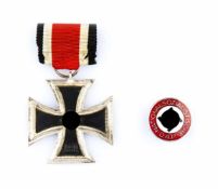 Set of iron cross and NSDAP party badge