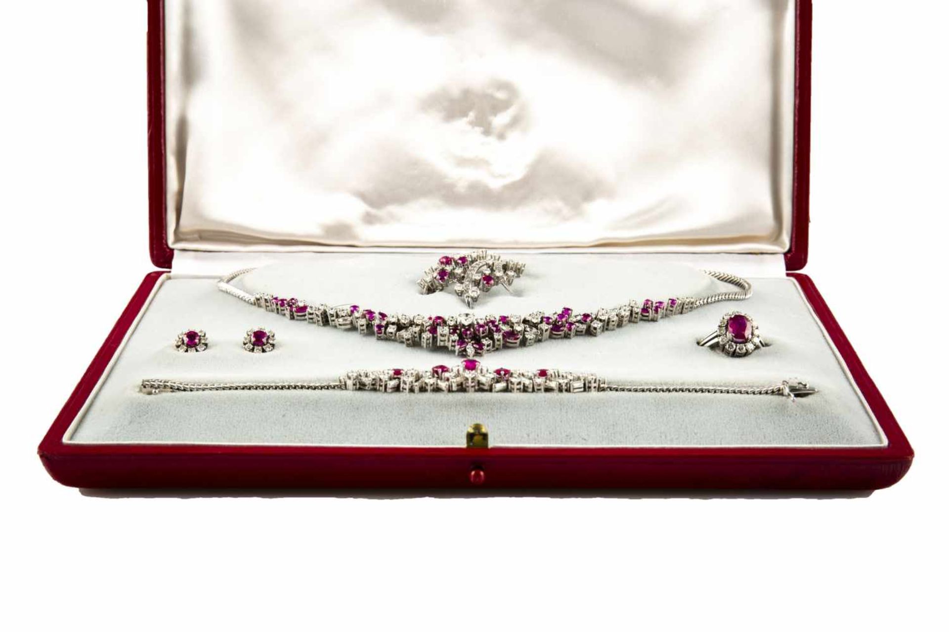 Parure with rubies and diamonds - Image 4 of 10