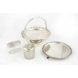 Set of silver objects