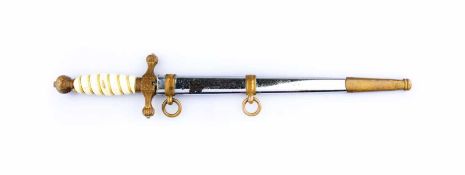 Navy dagger with scabbard