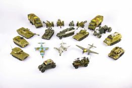 Set of Dinky Toys military toys