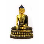 Buddha on a stepped lotus base