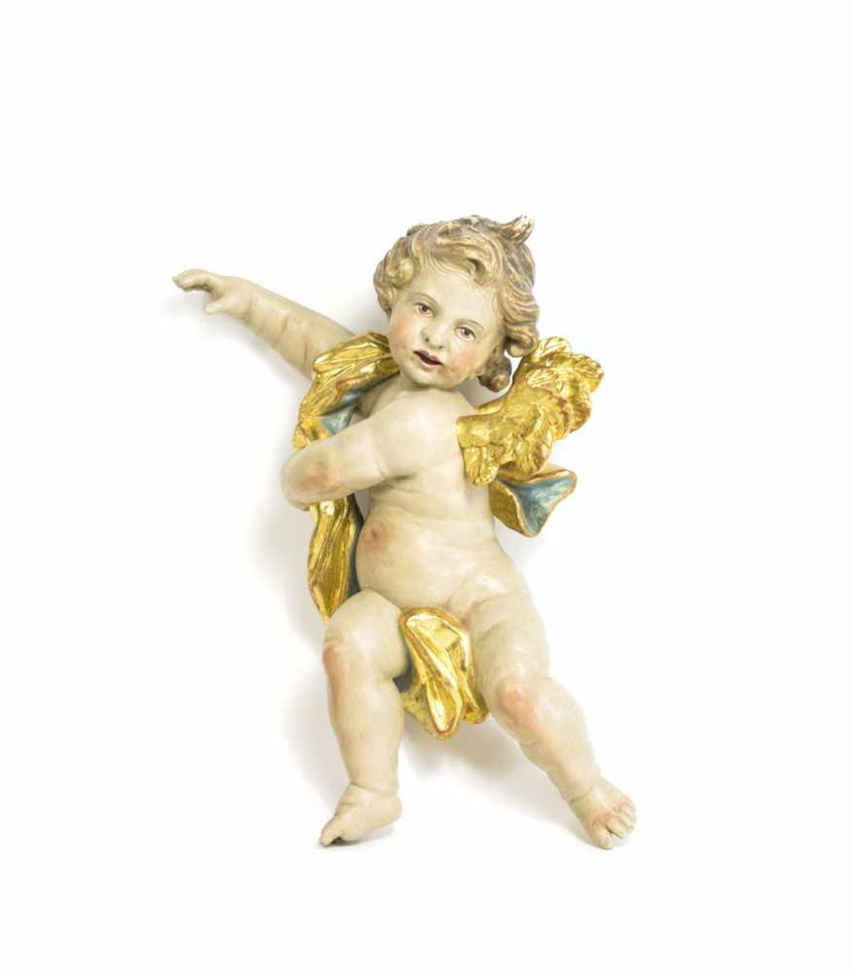 Putto with gold cloth (20th century)