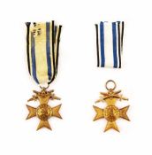 Set of military merit crosses with swords (3rd form)