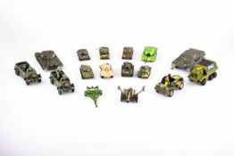 Set of military toys