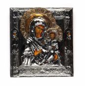 Icon 'Maria with child' with silver oklad