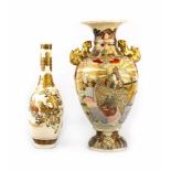 Set of Satsuma vases