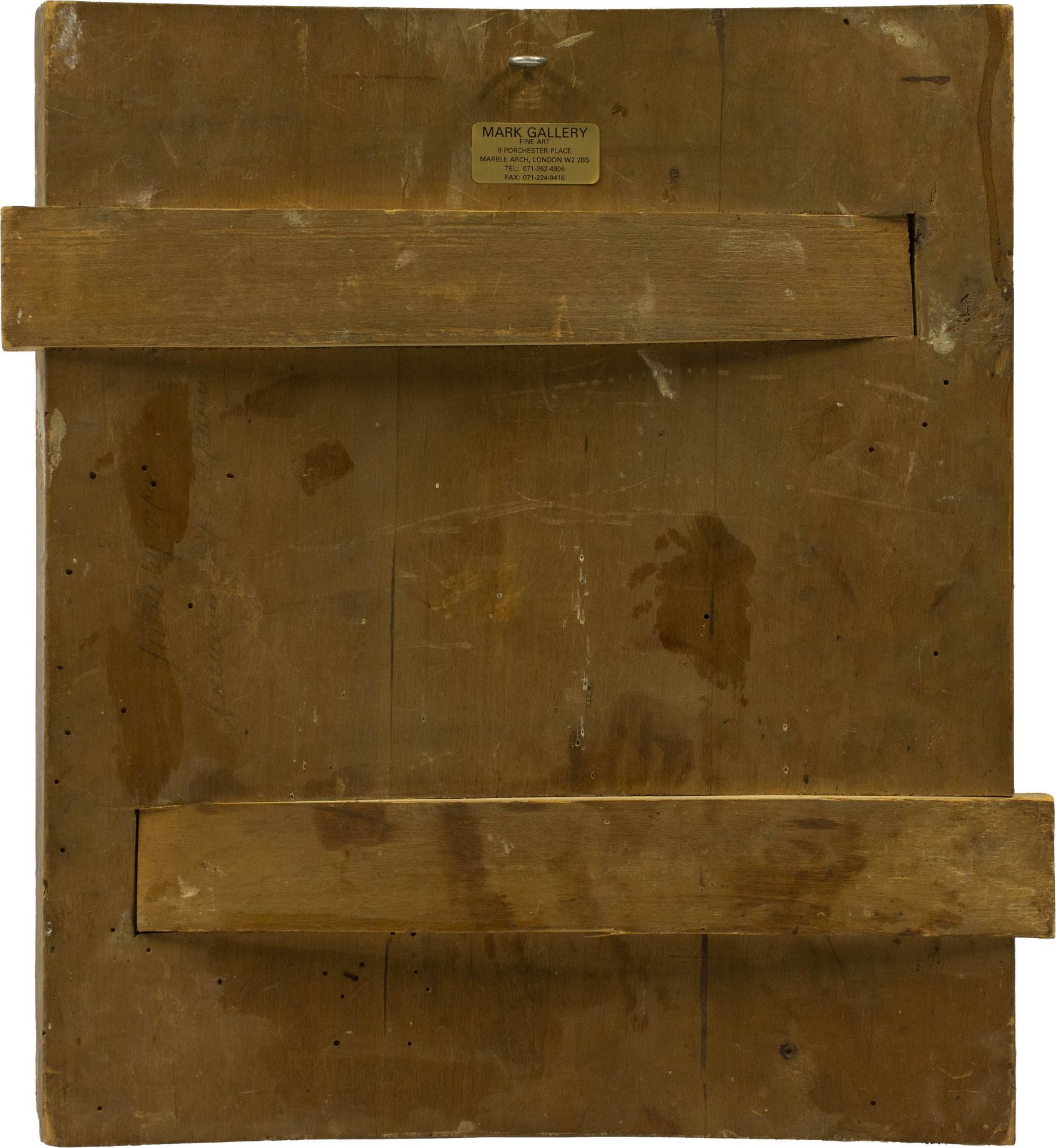 Ikone 'Heiliger Nikolaus'Zentralrussland, 19. Jahrhundert, Tempera auf Holz, 35,5 cm x 30,5 cm, - Bild 3 aus 3