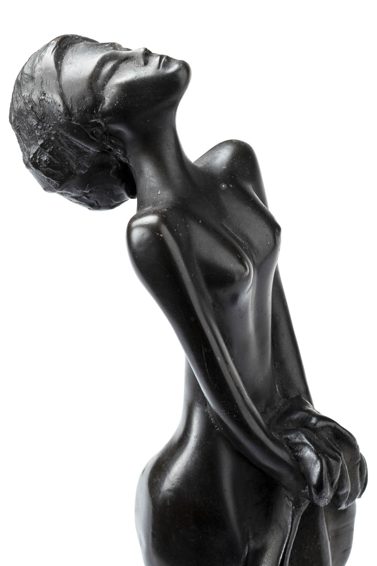 Michel Mathonnat (1944 Moulins)'Nach dem Bade', 2. Hälfte 20. Jh., Bronze, Höhe 28,5 cm, unterseitig - Bild 3 aus 4