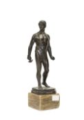 Rudolf Küchler (1867 Wien - 1954)Krieger 'Veni-Vidi-Vici', Bronze, Höhe 30 cm, auf der Plinthe