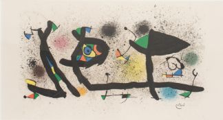 Joan Miró (1893 Barcelona - 1983 Palma de Mallorca) (F)Sculptures, Lithografie auf Papier, 1974,