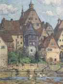 Richard Duschek (1884 Neugarten - 1959 Besigheim)Besigheim am Neckar, Öl auf Leinwand, 75 cm x 56