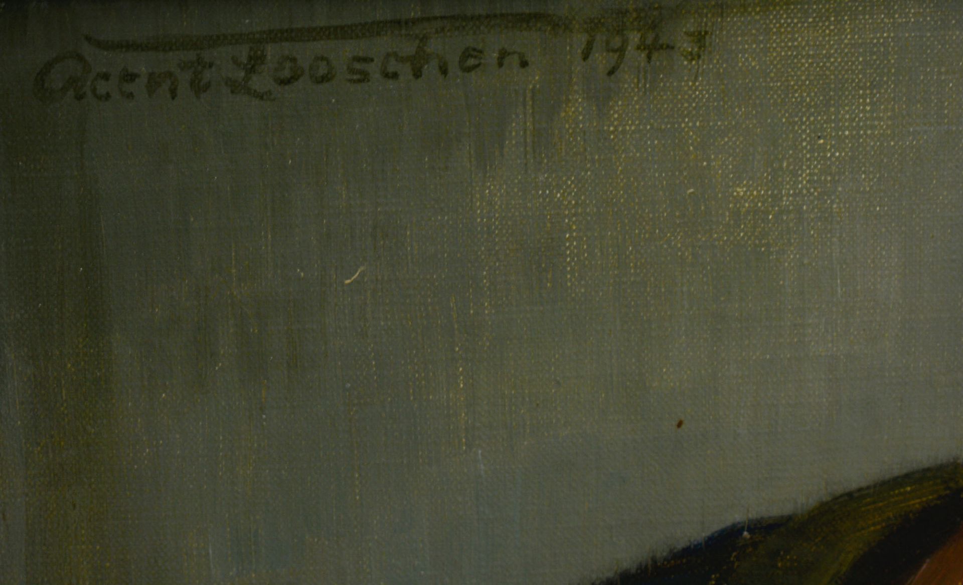 Reent Looschen (1893 Berlin - 1945 ebenda)Betender, Öl auf Leinwand, 51 cm x 41 cm, oben links - Bild 2 aus 5