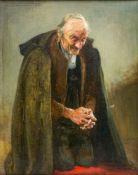 Reent Looschen (1893 Berlin - 1945 ebenda)Betender, Öl auf Leinwand, 51 cm x 41 cm, oben links