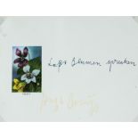 Joseph Beuys (1921 Kleve - 1986 Düsseldorf) (F)'Laßt Blumen sprechen', Farboffsetdruck auf Papier,