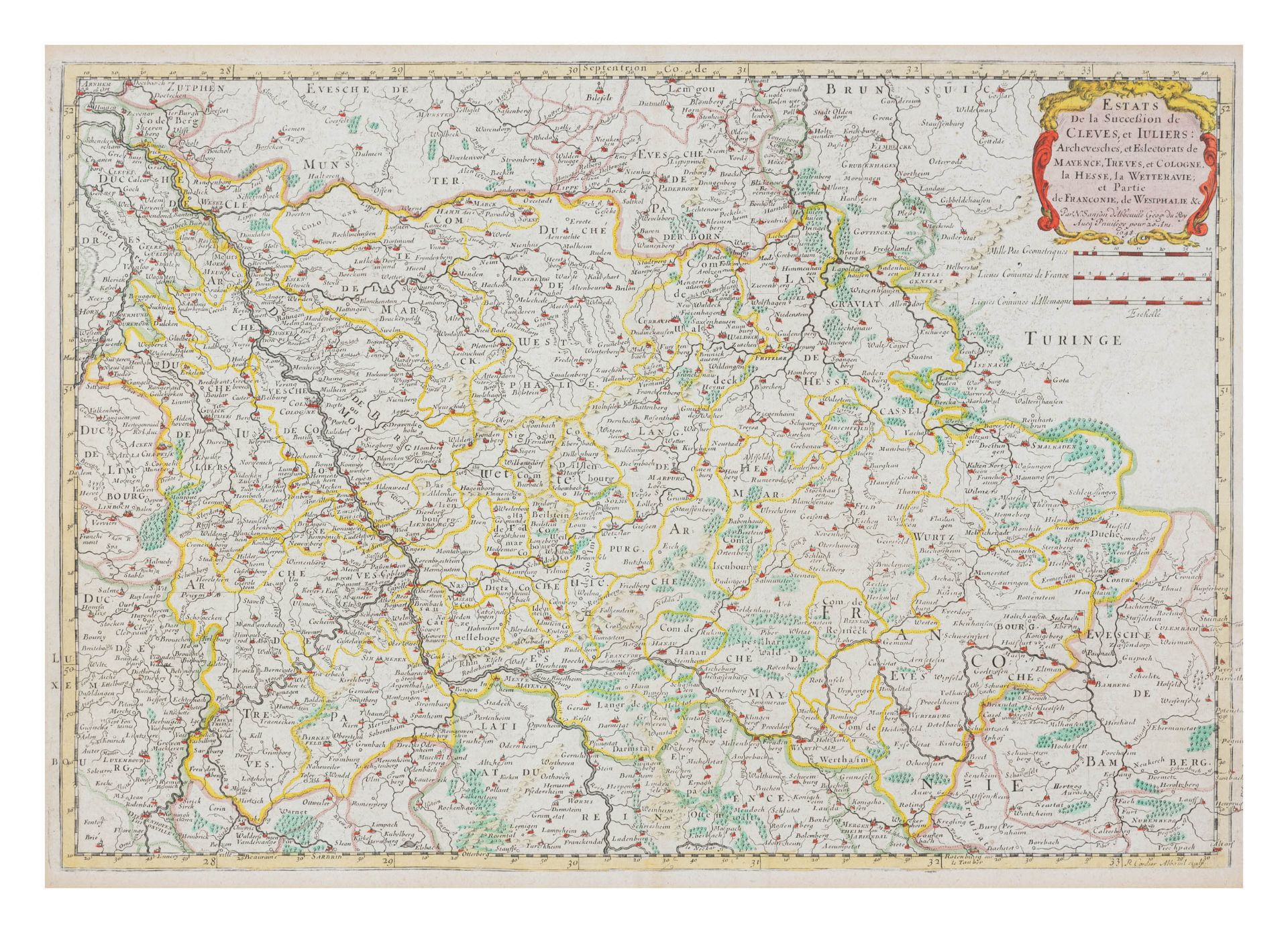 Konvolut Karten und Stadtansichten (16.-17. Jh.)5 tlg., Essen 'Civitatis Essensis Exactiss: - Bild 7 aus 9