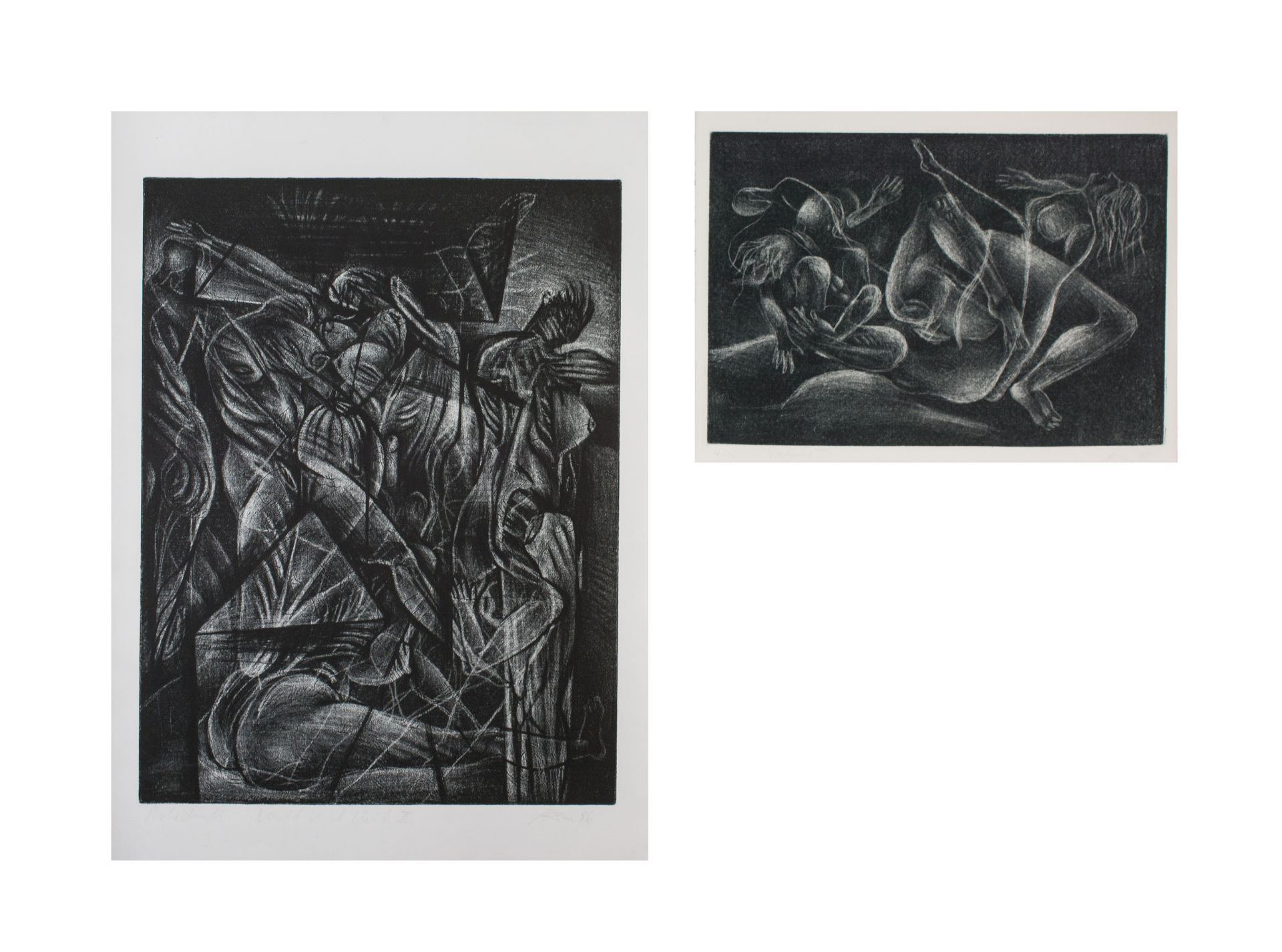Andreas Dress (1943 Berlin)Konvolut Radierungen, 6-tlg., 'Passagen', Farbaquatintaradierung auf - Bild 3 aus 3