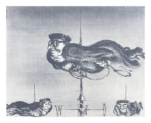 Andreas Paul Weber (1893 Arnstadt - 1980 Schretstaken) (F)'Wie weht der Wind?', Lithografie auf