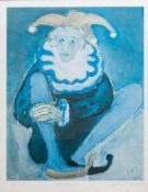 Gabriel Glikler (20. Jh.)'Harlekin', Farboffsetlithografie auf Papier, 74,5 cm x 55 cm