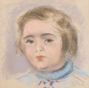 Hermann Baptist Hundt (1894 Mülheim - 1974 Plettenberg)Portrait eines jungen Mädchens, Pastell auf