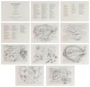 Günter Grass (1927 Danzig - 2015 Lübeck) (F)Küchenzettel-Mappe, 7 Lithografien auf Papier mit 3