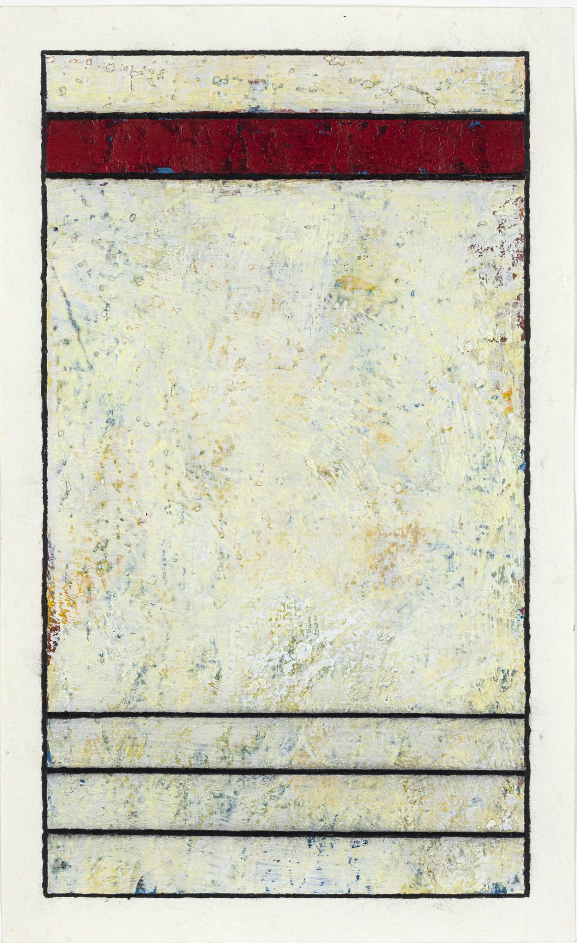 Günther Malchow (1955 Coesfeld)Ohne Titel, Gouache auf Papier, 38 cm x 24 cm Blattmaß, rückseitig - Bild 2 aus 3