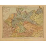 Karten Deutschland, Topografie (17./18. Jh.)6-tlg., 1) 'Thuringia Landgraviatus', Kupferstich, um
