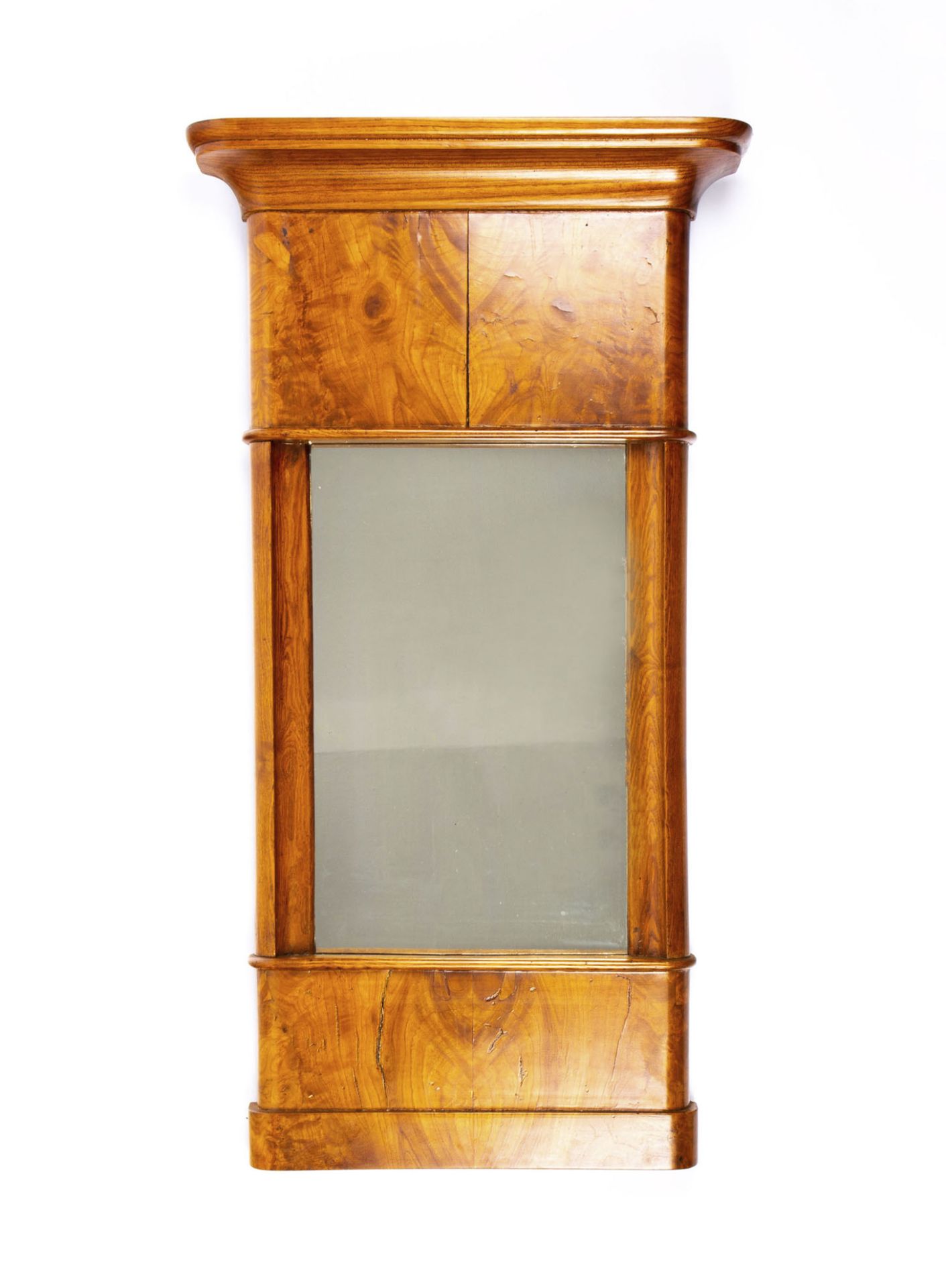 Konvolut Biedermeier-Möbel6-tlg., Biedermeier, Kirschbaum, furniert, Paar Stühle, Höhe 83,5 cm, 2 - Bild 3 aus 6