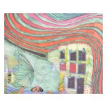 Friedensreich Hundertwasser (1928 Wien - 2000 Brisbane) (F)'Wind aus Gras', Granolithographie