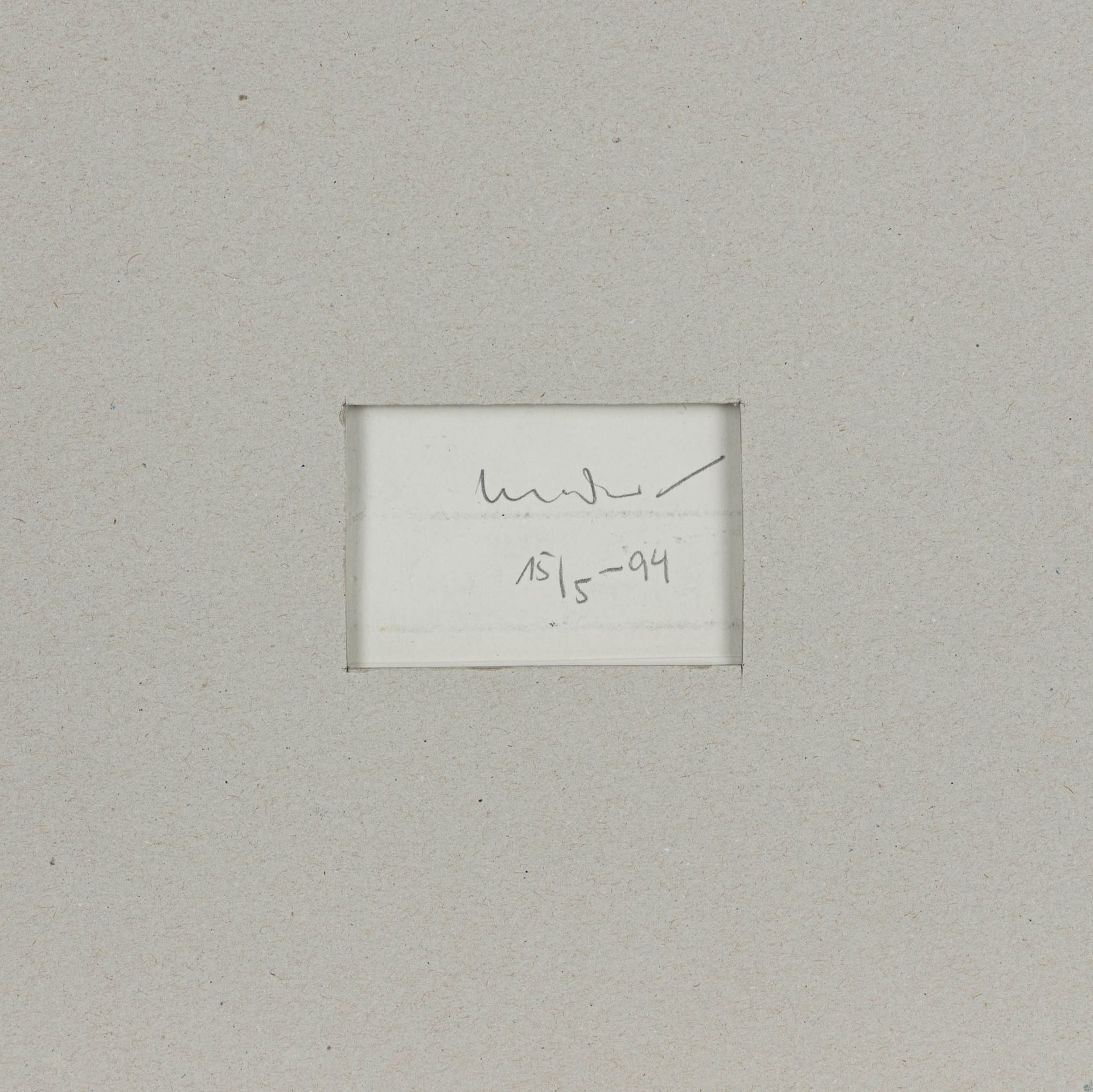 Günther Malchow (1955 Coesfeld)Ohne Titel, Gouache auf Papier, 38 cm x 24 cm Blattmaß, rückseitig - Bild 3 aus 3