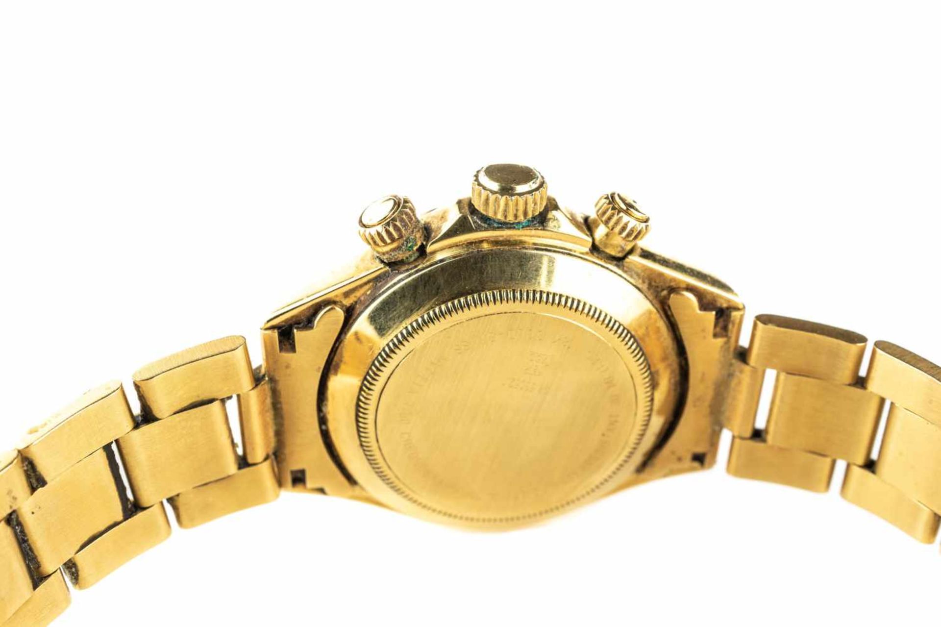 Vilma Righi Chronograph Automatik, Gehäuse 750 Gelbgold, punziert, Ø 40 mm, Original-Armband 750 - Bild 3 aus 3
