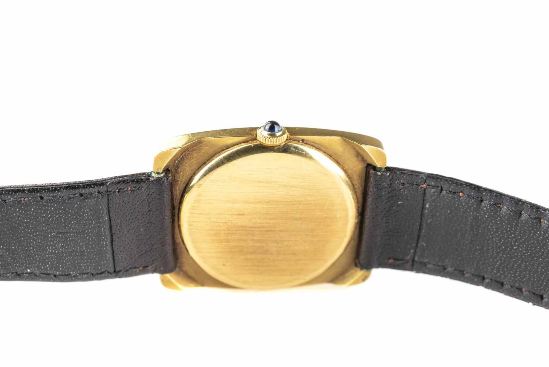 Corum Herrenarmbanduhr Handaufzug, Gehäuse 750 Gelbgold, punziert, Maße 33 mm x 28 mm, Armband - Bild 2 aus 3