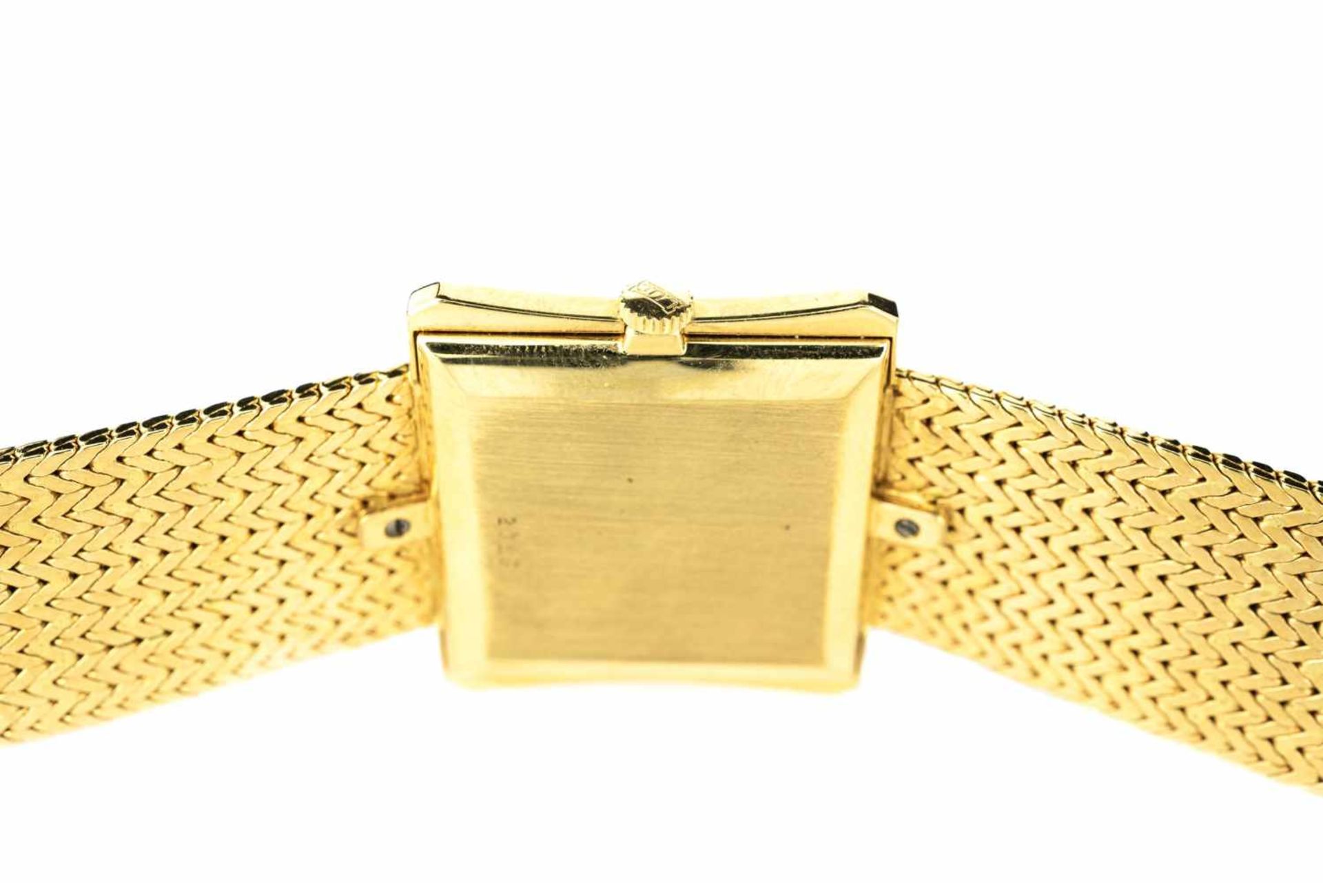 Chopard Vintage Handaufzug, Gehäuse 585 Gelbgold, punziert, Maße 26 mm x 30 mm, Original-Armband - Bild 2 aus 2