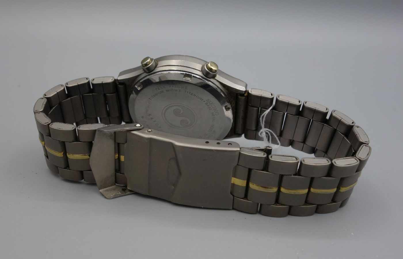 ARMBANDUHR: SEIKO CHRONOGRAPH TITANIUM SPORTS 100 / wristwatch, Japan, Quartz. Stahlgehäuse und - Image 6 of 7