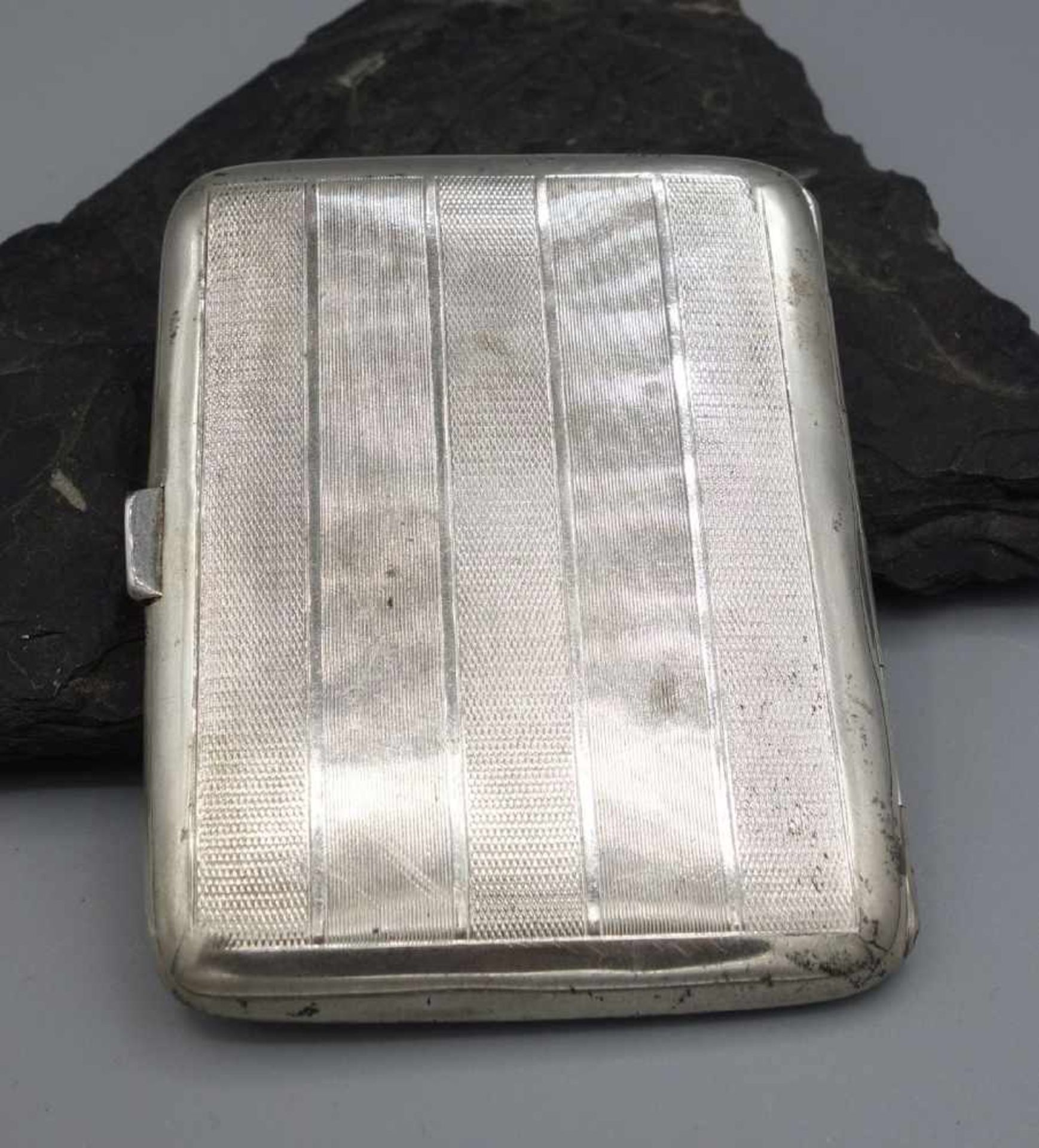 ZIGARETTENETUI / VISITENKARTENETUI / cigarette box, 1. H. 20. Jh., wohl deutsch, 800er Silber, 68 - Image 3 of 5