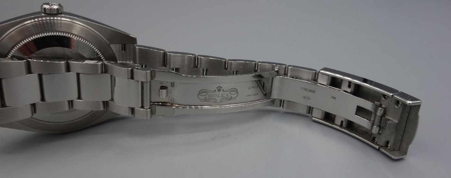 ARMBANDUHR - ROLEX OYSTER PERPETUAL DATEJUST / wristwatch, Rolex Watch Company / Schweiz, erworben - Bild 11 aus 15