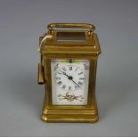FREIMAURERUHR / TISCHUHR MIT FREIMAUERERSYMBOLIK / Masonic Watch, gemarkt "Hands". Uhr gearbeitet in