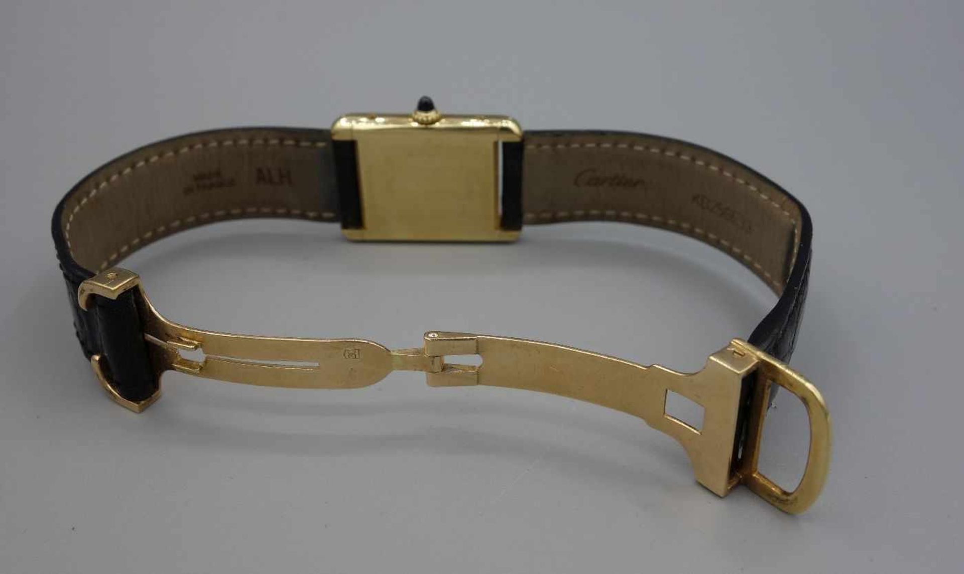 VINTAGE ARMBANDUHR - Cartier "Tank Louis Cartier"/ wristwatch, Mitte 20. Jh., Handaufzug, Manufaktur - Bild 7 aus 10