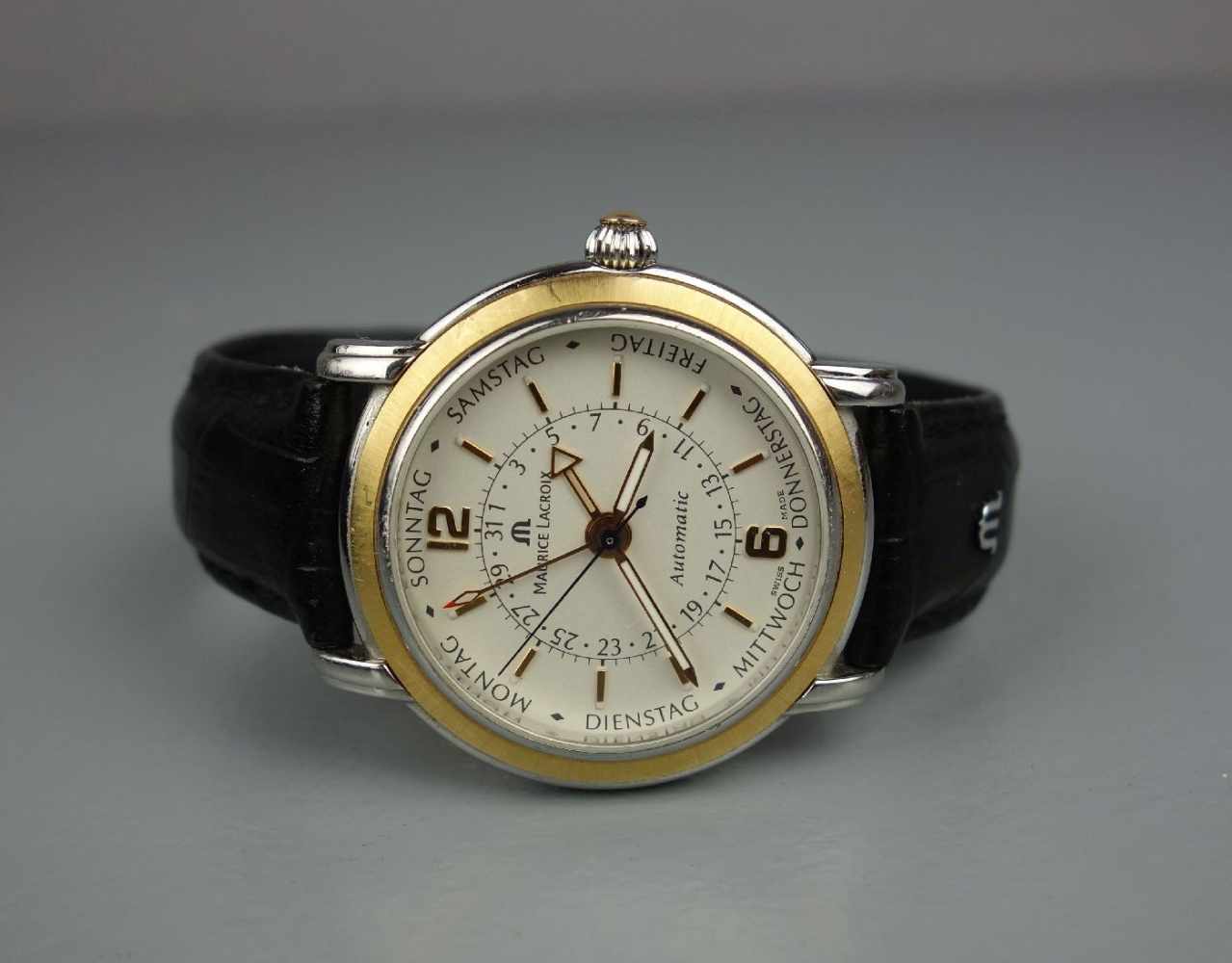 ARMBANDUHR: MAURICE LACROIX - Cinq Aiguilles / wristwatch, Manufaktur Maurice Lacroix / Schweiz,